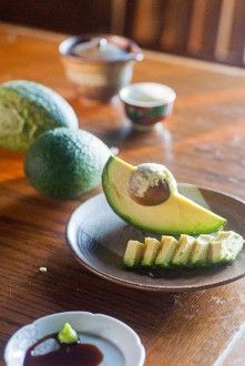 Sake and Avocado Sashimi